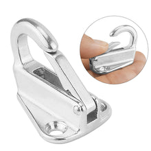 Load image into Gallery viewer, 1PC Marine Spring Snap Fending Hook Fender Boat Hardware Marine Boat Spring Locked 316 Stainless Steel Fender Hook
