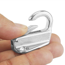 Load image into Gallery viewer, 1PC Marine Spring Snap Fending Hook Fender Boat Hardware Marine Boat Spring Locked 316 Stainless Steel Fender Hook
