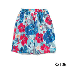 Load image into Gallery viewer, Summer Seaside Vacation Floral Shorts Men's Five-quarter Pants Casual Large Size Hawaiian Shorts Loose Beach Pants - Cartoon Style
