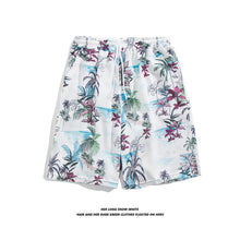 Load image into Gallery viewer, Summer Seaside Vacation Floral Shorts Men's Five-quarter Pants Casual Large Size Hawaiian Shorts Loose Beach Pants - Cartoon Style
