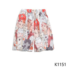 Load image into Gallery viewer, Summer Seaside Vacation Floral Shorts Men's Five-quarter Pants Casual Large Size Hawaiian Shorts Loose Beach Pants - Cartoon Style
