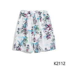 Load image into Gallery viewer, Summer Seaside Vacation Floral Shorts Men's Five-quarter Pants Casual Large Size Hawaiian Shorts Loose Beach Pants - Cartoon Style
