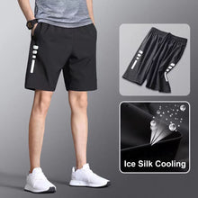 Load image into Gallery viewer, Men's Ice Silk Shorts Running Football Basketball Sports Quick Dry Loose Sweatpants Summer Thin Style Leisure Vacation Beach Pants Fashion Trend
