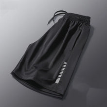 Load image into Gallery viewer, Men's Ice Silk Shorts Running Football Basketball Sports Quick Dry Loose Sweatpants Summer Thin Style Leisure Vacation Beach Pants Fashion Trend
