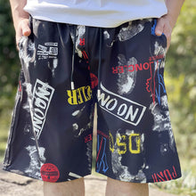 Load image into Gallery viewer, Summer Men's Quick Dry Beach Pants Five Points Sports Shorts Casual Boys Printed Big Shorts
