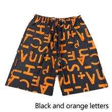 Load image into Gallery viewer, Summer Men's Quick Dry Beach Pants Five Points Sports Shorts Casual Boys Printed Big Shorts
