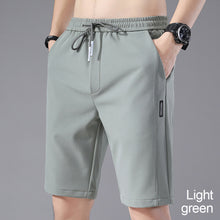 Load image into Gallery viewer, Summer Men's Ice Silk Shorts Breathable Thin Style Casual Straight Five-Point Sweatpants Loose Type Elastic Splicing Pants
