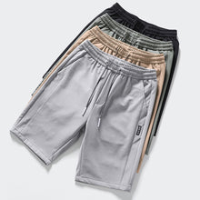 Load image into Gallery viewer, Summer Men's Ice Silk Shorts Breathable Thin Style Casual Straight Five-Point Sweatpants Loose Type Elastic Splicing Pants
