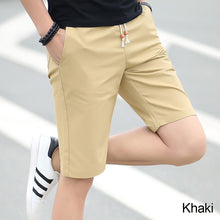 Load image into Gallery viewer, Cotton Men Lace-Up Shorts Classic Solid Color Sports Casual Medium Pants Multi-Color Fashion Trend Men's Wear

