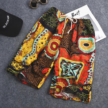 Load image into Gallery viewer, Summer Men Cotton And Hemp Printed Pants Sports Casual Loose Thin Style Beach Pants Fashion Trend Men's Wear
