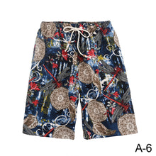 Load image into Gallery viewer, Summer Men Cotton And Hemp Printed Pants Sports Casual Loose Thin Style Beach Pants Fashion Trend Men's Wear
