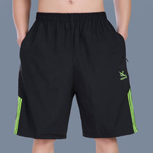 Load image into Gallery viewer, Summer Men Thin Mid-Length Pants Running Fitness Sports Pants Loose Breathable Quick Dry Elastic Shorts Fashion Trendy Men's Wear
