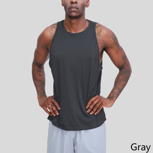 Load image into Gallery viewer, Men's Marathon Speed Dry Fitness Sleeveless Vest Basketball Running Hurdle Sports Solid Color Vest
