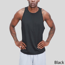 Load image into Gallery viewer, Men's Marathon Speed Dry Fitness Sleeveless Vest Basketball Running Hurdle Sports Solid Color Vest
