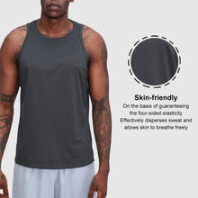 Load image into Gallery viewer, Men's Marathon Speed Dry Fitness Sleeveless Vest Basketball Running Hurdle Sports Solid Color Vest
