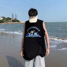 Load image into Gallery viewer, Summer Tide Men's Sleeveless Printed Vest Personality Loose Casual Vest Basketball Fitness Running Sports Sleeveless T-Shirt
