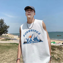 Load image into Gallery viewer, Summer Tide Men's Sleeveless Printed Vest Personality Loose Casual Vest Basketball Fitness Running Sports Sleeveless T-Shirt
