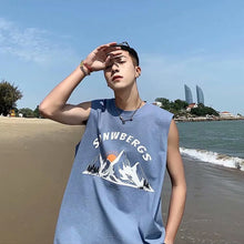 Load image into Gallery viewer, Summer Tide Men's Sleeveless Printed Vest Personality Loose Casual Vest Basketball Fitness Running Sports Sleeveless T-Shirt

