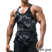 Load image into Gallery viewer, Men U-Neck Vest Outdoor Sports Fitness Sleeveless Top Camouflage Style Show Muscle Fashion Men's Wear
