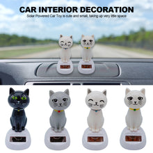 Load image into Gallery viewer, Cute Car Interior Solar Dancing Toy Cat Swinging Cat Dashboard Ornament Auto Decoration Solar Powered For Girls Child Gifts
