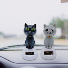 Load image into Gallery viewer, Cute Car Interior Solar Dancing Toy Cat Swinging Cat Dashboard Ornament Auto Decoration Solar Powered For Girls Child Gifts
