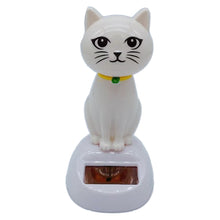 Load image into Gallery viewer, Cute Car Interior Solar Dancing Toy Cat Swinging Cat Dashboard Ornament Auto Decoration Solar Powered For Girls Child Gifts
