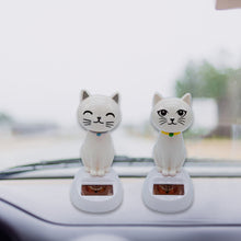 Load image into Gallery viewer, Cute Car Interior Solar Dancing Toy Cat Swinging Cat Dashboard Ornament Auto Decoration Solar Powered For Girls Child Gifts
