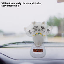 Load image into Gallery viewer, Cute Car Interior Solar Dancing Toy Cat Swinging Cat Dashboard Ornament Auto Decoration Solar Powered For Girls Child Gifts
