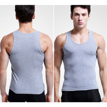Load image into Gallery viewer, Men's Slim Fitting Vest Skin-friendly Breathable Solid Vest Summer Comfortable Sleeveless Sports Vest
