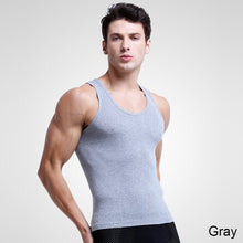 Load image into Gallery viewer, Men's Slim Fitting Vest Skin-friendly Breathable Solid Vest Summer Comfortable Sleeveless Sports Vest

