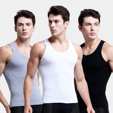 Load image into Gallery viewer, Men's Slim Fitting Vest Skin-friendly Breathable Solid Vest Summer Comfortable Sleeveless Sports Vest
