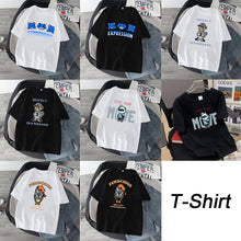 Load image into Gallery viewer, Summer Men's Loose Printed Casual T-shirt Comfortable Breathable Cotton Short Sleeve Top T-shirt
