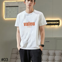 Load image into Gallery viewer, Men's Loose Casual Letter Printed T-shirt Skin-friendly Comfortable Cotton Summer Short Sleeve Top T-shirt
