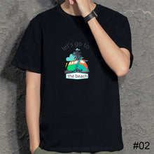 Load image into Gallery viewer, Summer Cotton Men's T-shirt Loose Casual Letter Printed Versatile T-shirt Soft Breathable Short Sleeve Top T-shirt
