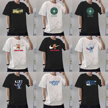 Load image into Gallery viewer, Men's Summer Cotton T-shirt Loose Casual Printed Personalized T-shirt Soft Breathable Short Sleeve Top T-shirt
