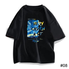 Load image into Gallery viewer, Men's Summer Cotton T-shirt Loose Casual Printed T-shirt Soft Breathable Short Sleeve Top T-shirt
