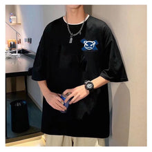 Load image into Gallery viewer, Summer Polyester T-shirt Loose Casual Cartoon Printed T-shirt Soft Breathable Short Sleeve Top T-shirt for Men
