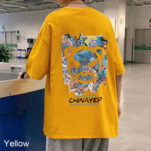 Load image into Gallery viewer, Summer Polyester T-shirt Loose Casual Cartoon Printed T-shirt Soft Breathable Short Sleeve Top T-shirt for Men
