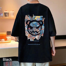 Load image into Gallery viewer, Summer Polyester T-shirt Loose Casual Cartoon Printed T-shirt Soft Breathable Short Sleeve Top T-shirt for Men
