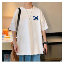 Load image into Gallery viewer, Summer Polyester T-shirt Loose Casual Cartoon Printed T-shirt Soft Breathable Short Sleeve Top T-shirt for Men
