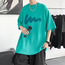 Load image into Gallery viewer, Men's Summer Polyester T-shirt Loose Casual Simple T-shirt Soft Breathable Short Sleeve Top T-shirt
