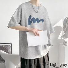 Load image into Gallery viewer, Men's Summer Polyester T-shirt Loose Casual Simple T-shirt Soft Breathable Short Sleeve Top T-shirt
