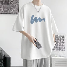Load image into Gallery viewer, Men's Summer Polyester T-shirt Loose Casual Simple T-shirt Soft Breathable Short Sleeve Top T-shirt
