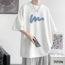 Load image into Gallery viewer, Men's Summer Polyester T-shirt Loose Casual Simple T-shirt Soft Breathable Short Sleeve Top T-shirt

