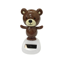 Load image into Gallery viewer, Car Interior Solar Decoration Car Solar Decoration Ornament Cartoon Creative Shaking His Head Cute Owl Grizzly Doll Gift Accessories
