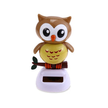 Load image into Gallery viewer, Car Interior Solar Decoration Car Solar Decoration Ornament Cartoon Creative Shaking His Head Cute Owl Grizzly Doll Gift Accessories
