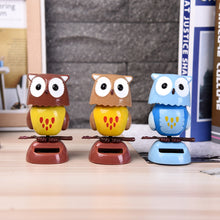 Load image into Gallery viewer, Car Interior Solar Decoration Car Solar Decoration Ornament Cartoon Creative Shaking His Head Cute Owl Grizzly Doll Gift Accessories
