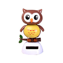 Load image into Gallery viewer, Car Interior Solar Decoration Car Solar Decoration Ornament Cartoon Creative Shaking His Head Cute Owl Grizzly Doll Gift Accessories
