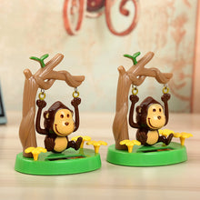 Load image into Gallery viewer, Car Interior Solar Powered Monkey Dancing Animal Swinging Animated Pendant Ornament Toy Accessories Car Decor For Kids Gift
