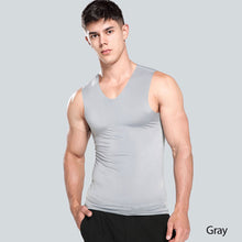 Load image into Gallery viewer, Ice Vest Fitness Bucket Wide Shoulder Running Sports Trackless Quick Drying Men's Vest
